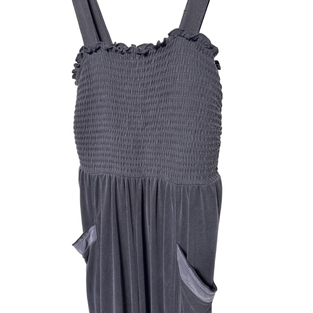 Anthropologie Saturday Sunday Jumpsuit XS‎ Smocked Ruffle Straps Pockets